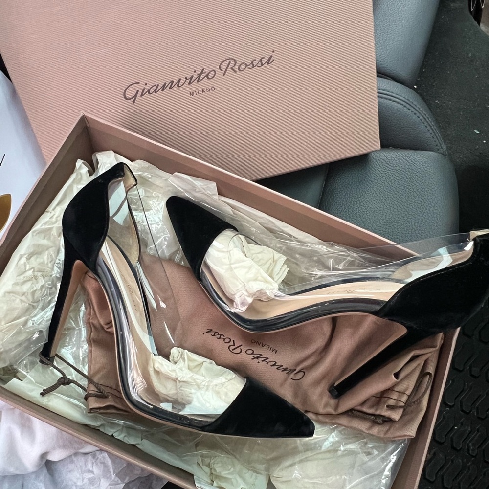 Gianvito Rossi Plexi Pumps, Sz 35